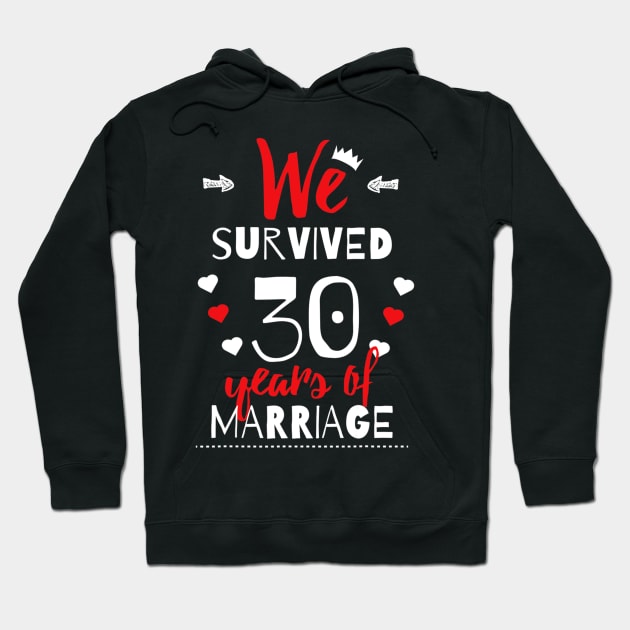 Funny 30Th Wedding Anniversary  Gifts For Couples Hoodie by Olegpavlovmmo